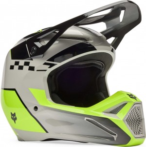 CAPACETE V1 COLLECT YTH GRY/YLW