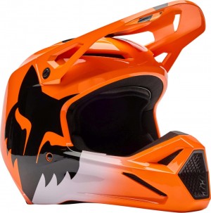 CAPACETE V1 SHIELD ORANGE YTH